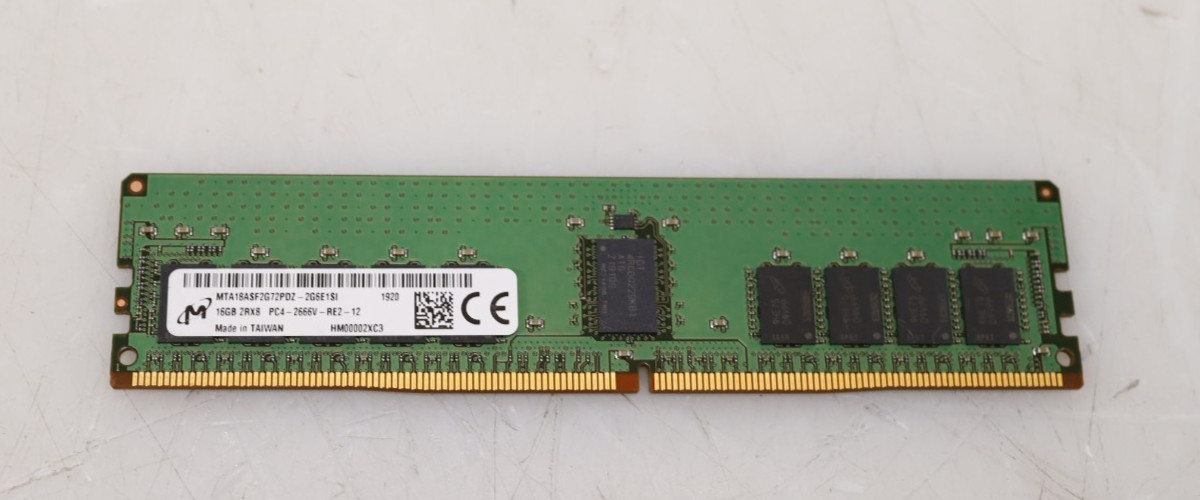 16GB Micron MTA18ASF2G72PDZ-2G6E1SI 2666MHz DDR4 RDIMM Server Memory