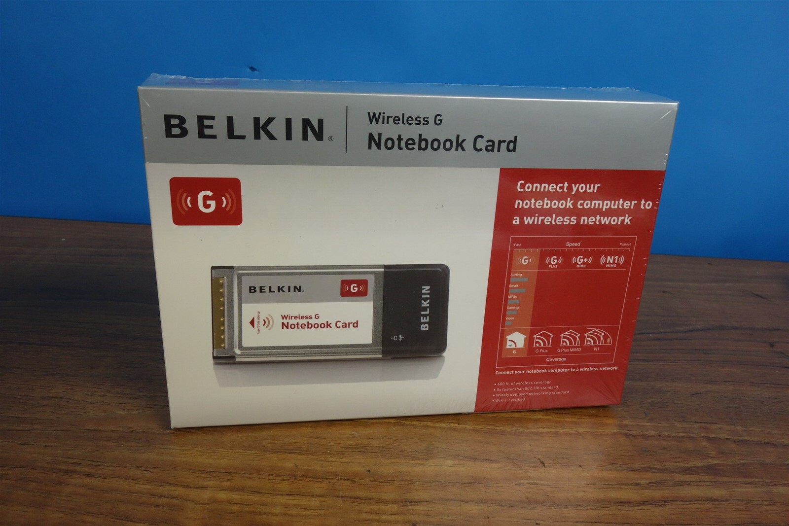 Belkin Wireless G Notebook Card P57462-F F5D7010 - NEW SEALED BOX