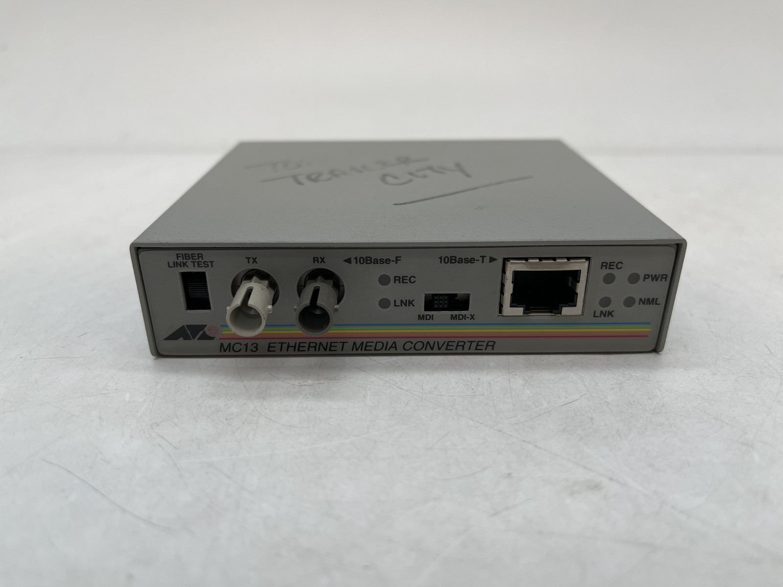 ALLIED TELESYN INTERNATIONAL AT-MC13-1 ETHERNET MEDIA CONVERTER FREE S/H