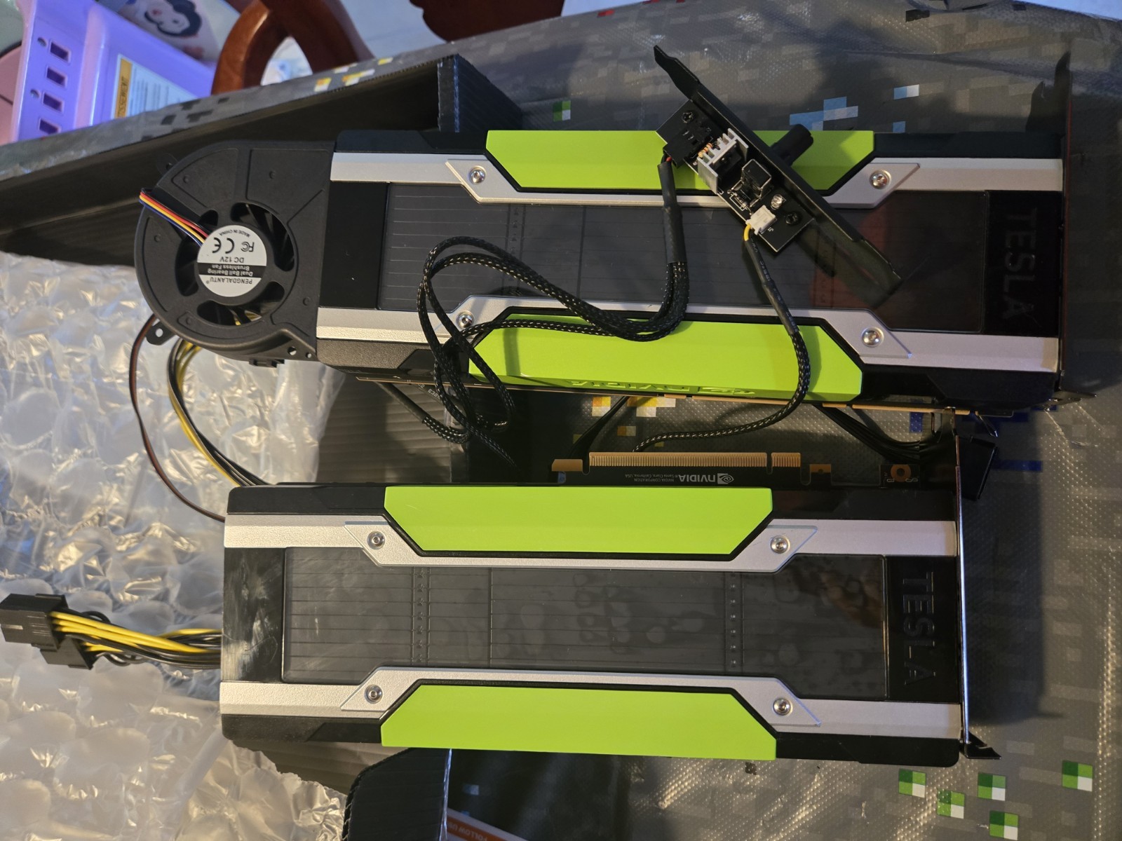 🔥🔥🔥 2x NVIDIA Tesla P100 16GB HBM2 PCIe PH400 699-2H400 Cooler Lot