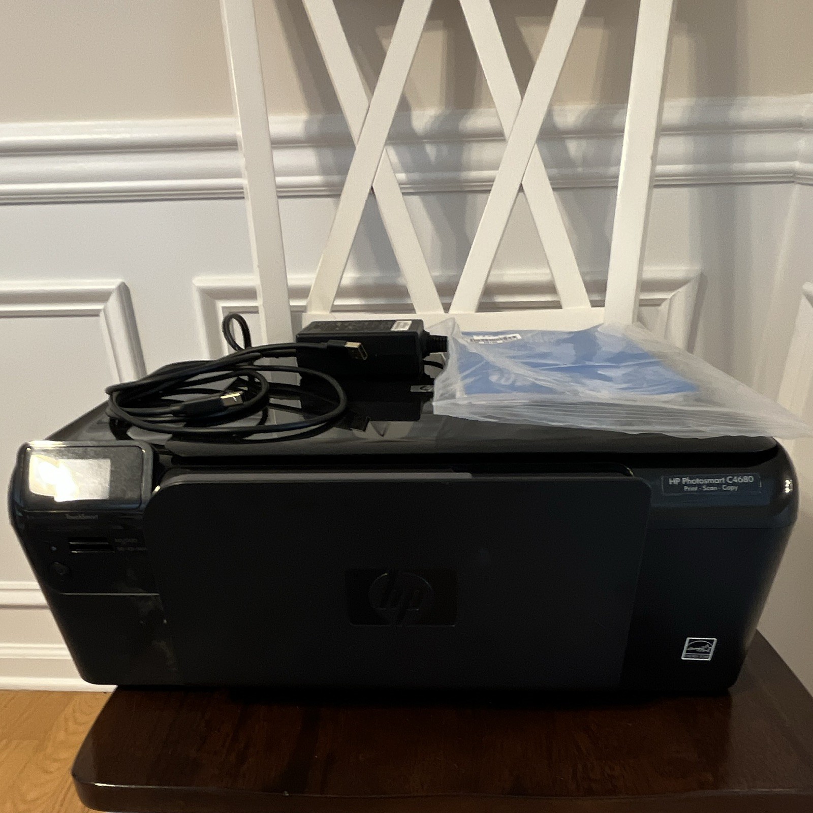 HP Photosmart C4680 Color Inkjet All-In-One Printer Scanner Copier USB(No Ink)