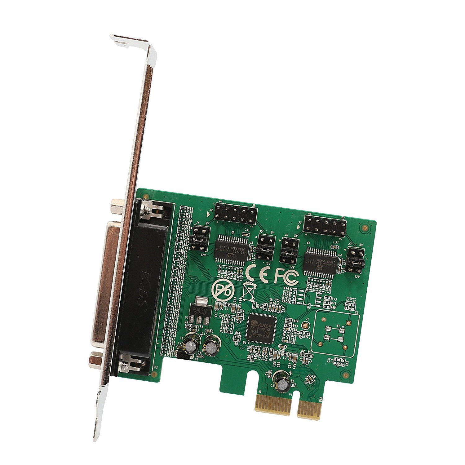 IO Crest SI-PEX50103 2 Port DB9 Serial RS-232 + 1 Port DB25 Parallel Printer LPT