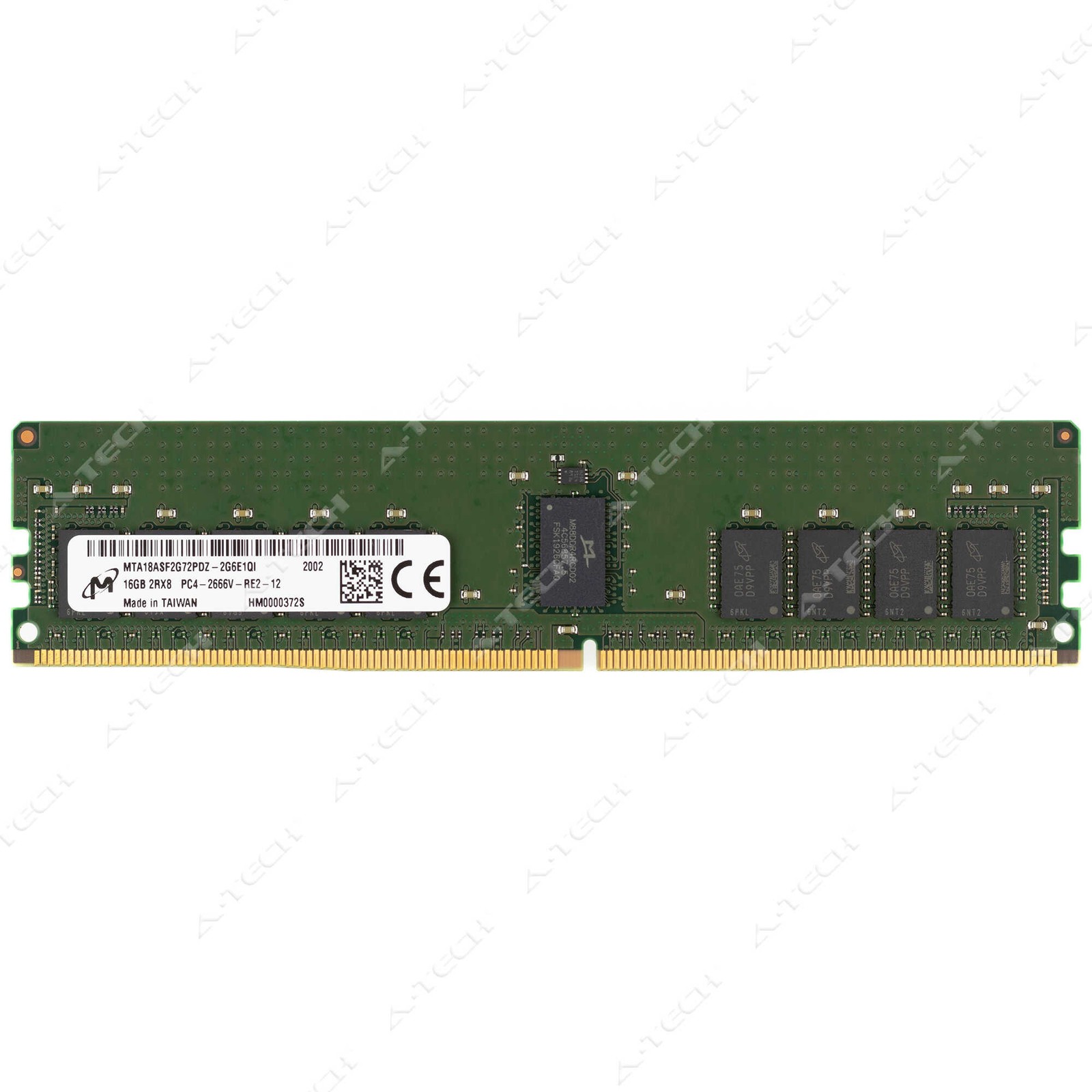 Micron 16GB DDR4 PC4-21300 ECC RDIMM Server Memory RAM (MTA18ASF2G72PDZ-2G6E1)