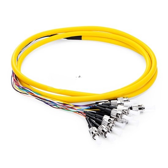 3M 12 Fibers ST/UPC 9/125 Singlemode Fiber Optic Pigtail - 0.9mm - 3920