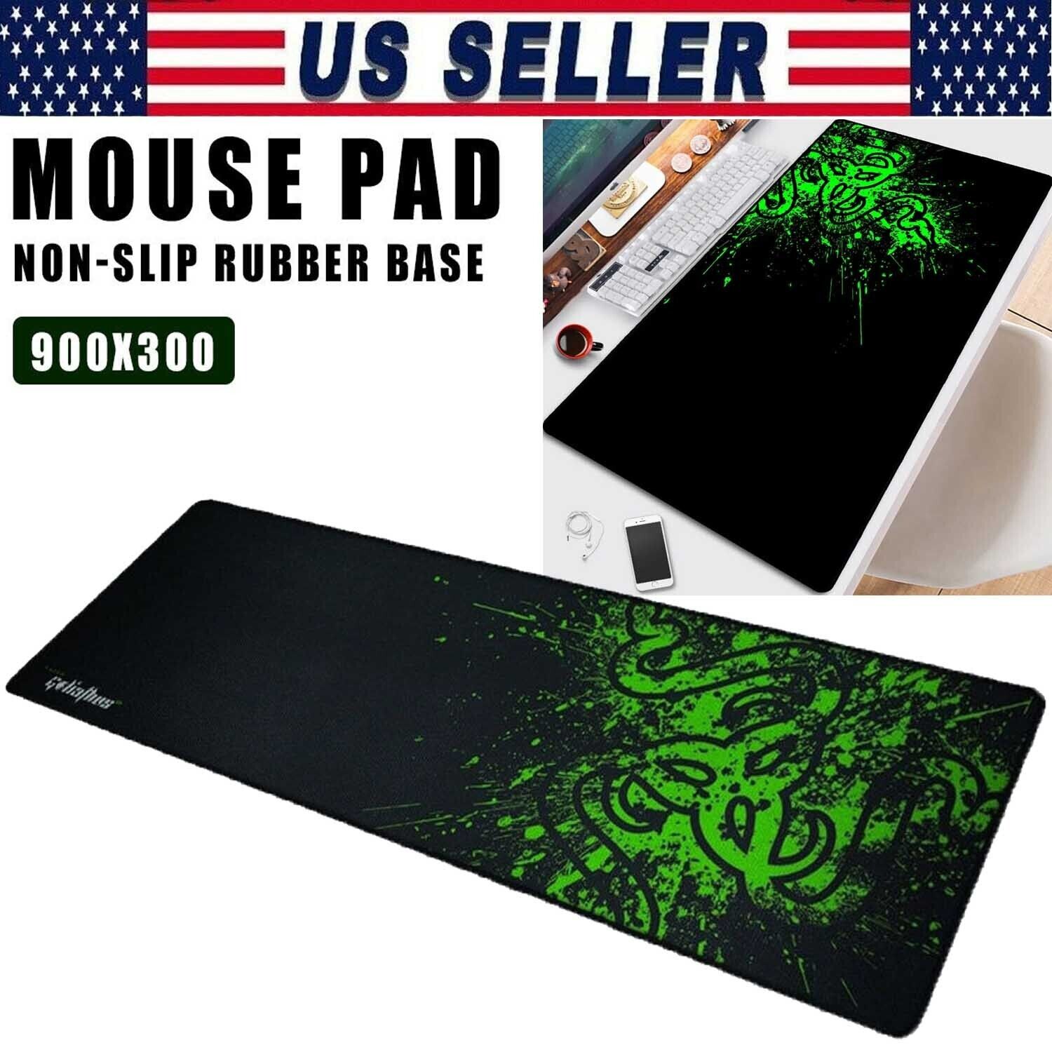 GAMING KEYBOARD MOUSE PAD EXTRA LARGE XL 90CM x 30CM MAT FOR PC LAPTOP MACBOOK