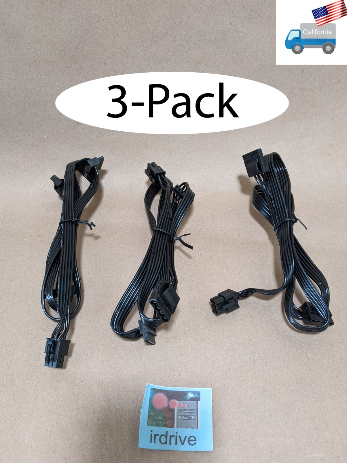 3x PowerSpec® Modular 2x SATA 1x Molex Cable for PS650GSM/PS650BSM/PS750BSM PSU