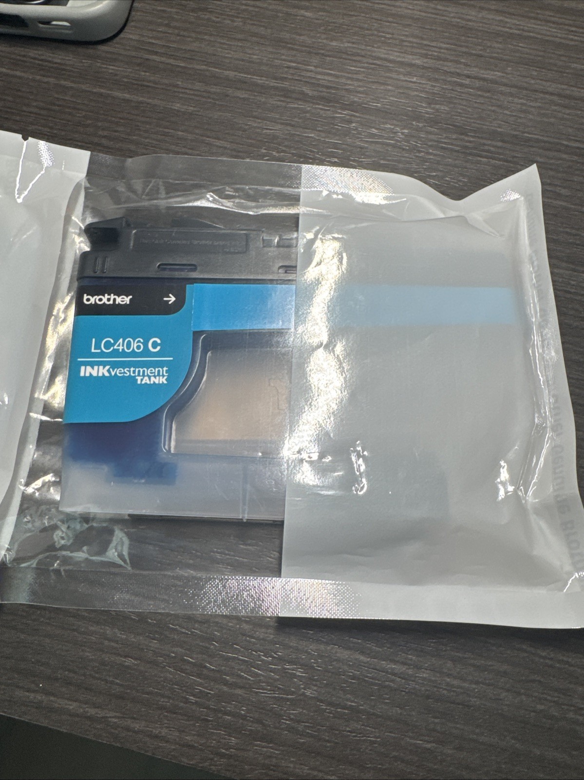 Brother Genuine/LC406C INKvestment Tank Inkjet Ink Cartridge Cyan SEALED