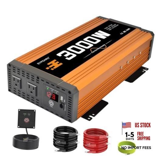 3000 watt Pure sine Wave Power Inverter for Cars, Vehicles, Trucks