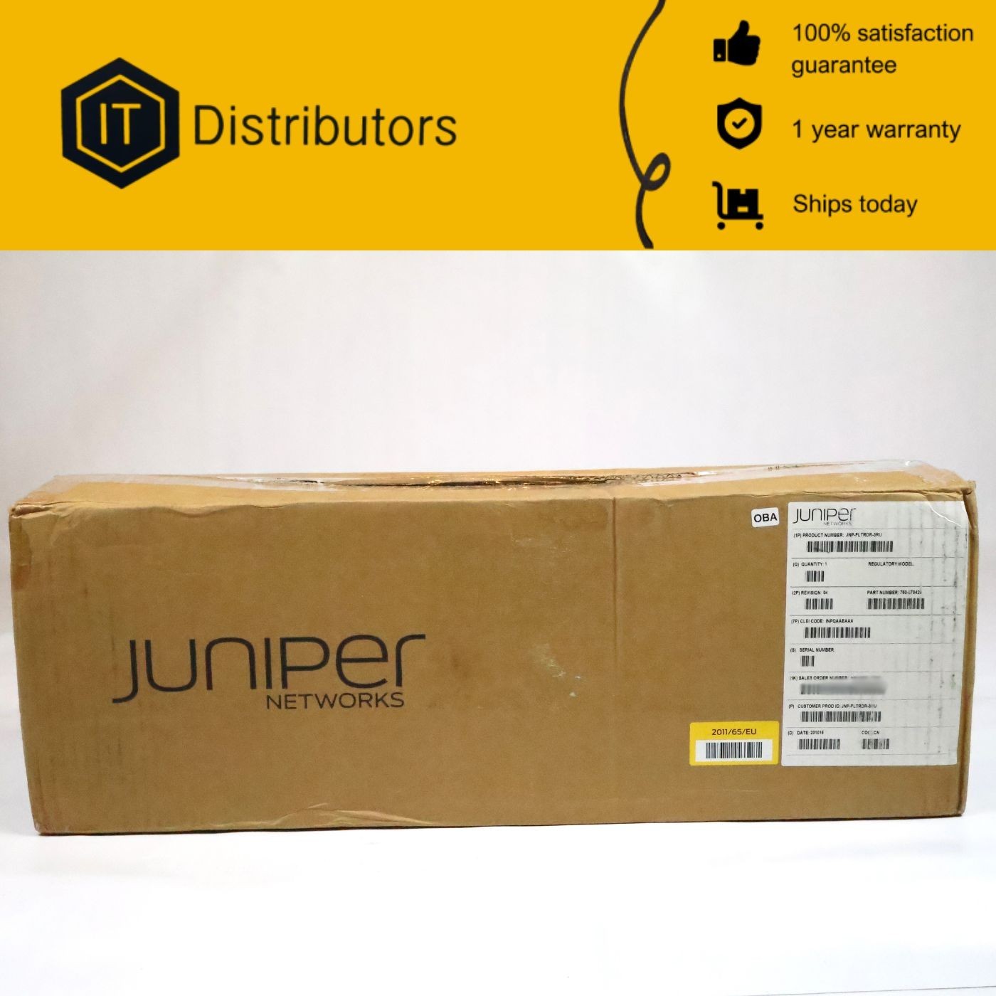 Juniper JNP-FLTRDR-3RU / New Open Box / 1 Year Warranty / Ships Today