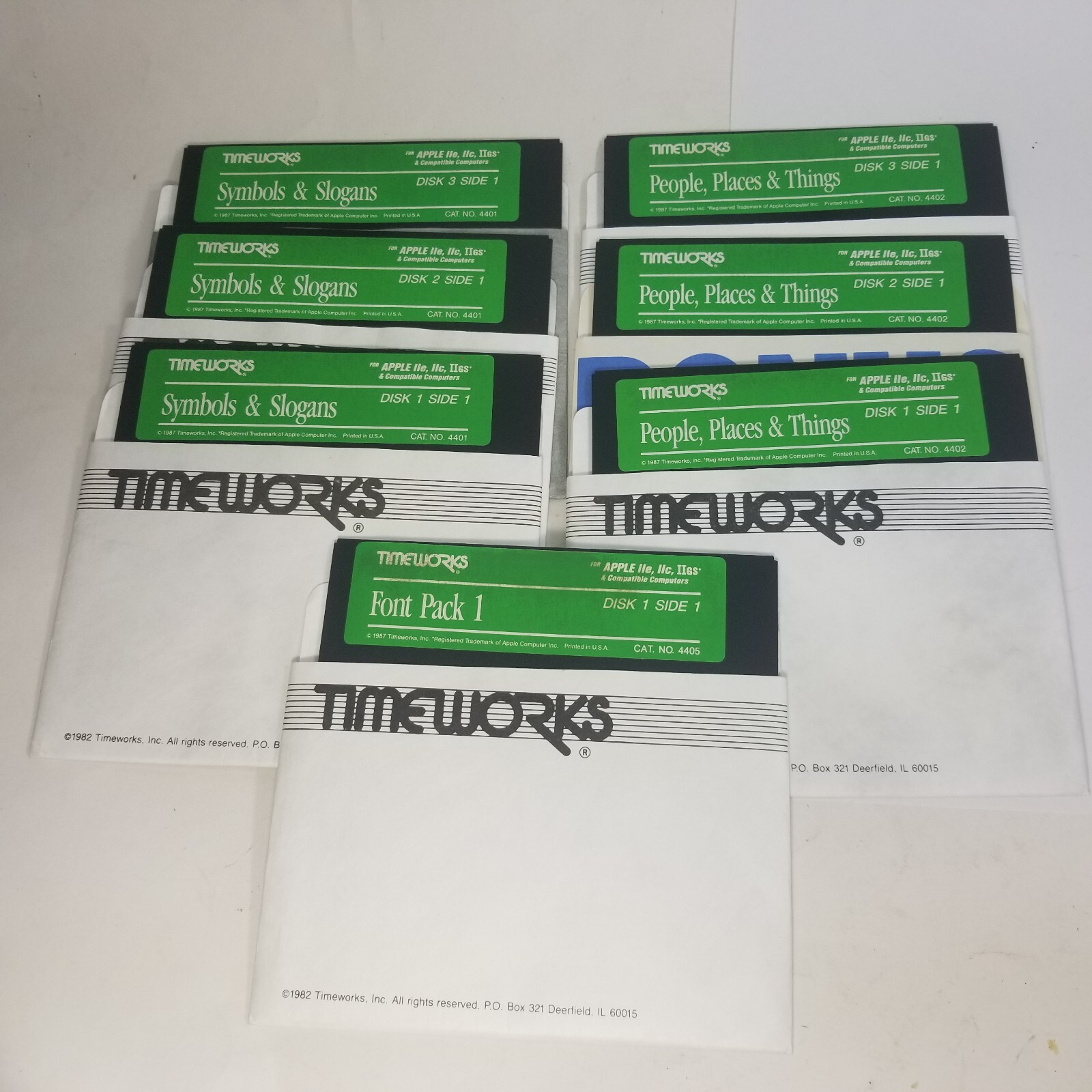 Apple II 1987 Timeworks - IIe IIc IIgs Floppy Disks 5.25