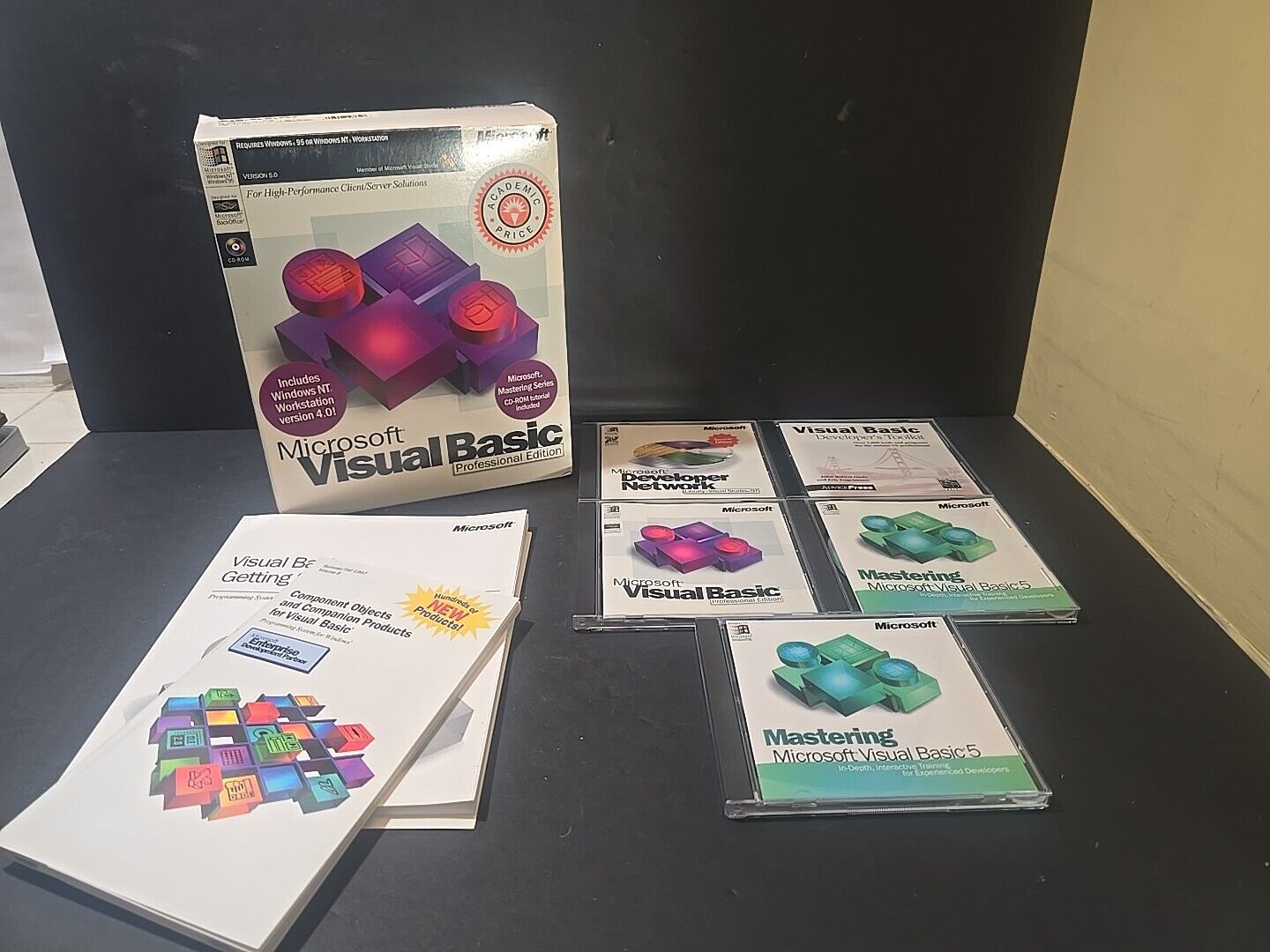 Microsoft Visual Basic Professional Edition Version 5.0 Academic CD Media