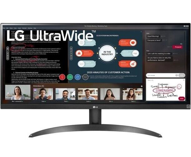 2 qty LG 29WP50S-W 29" Ultrawide Full HD Monitor with FreeSync