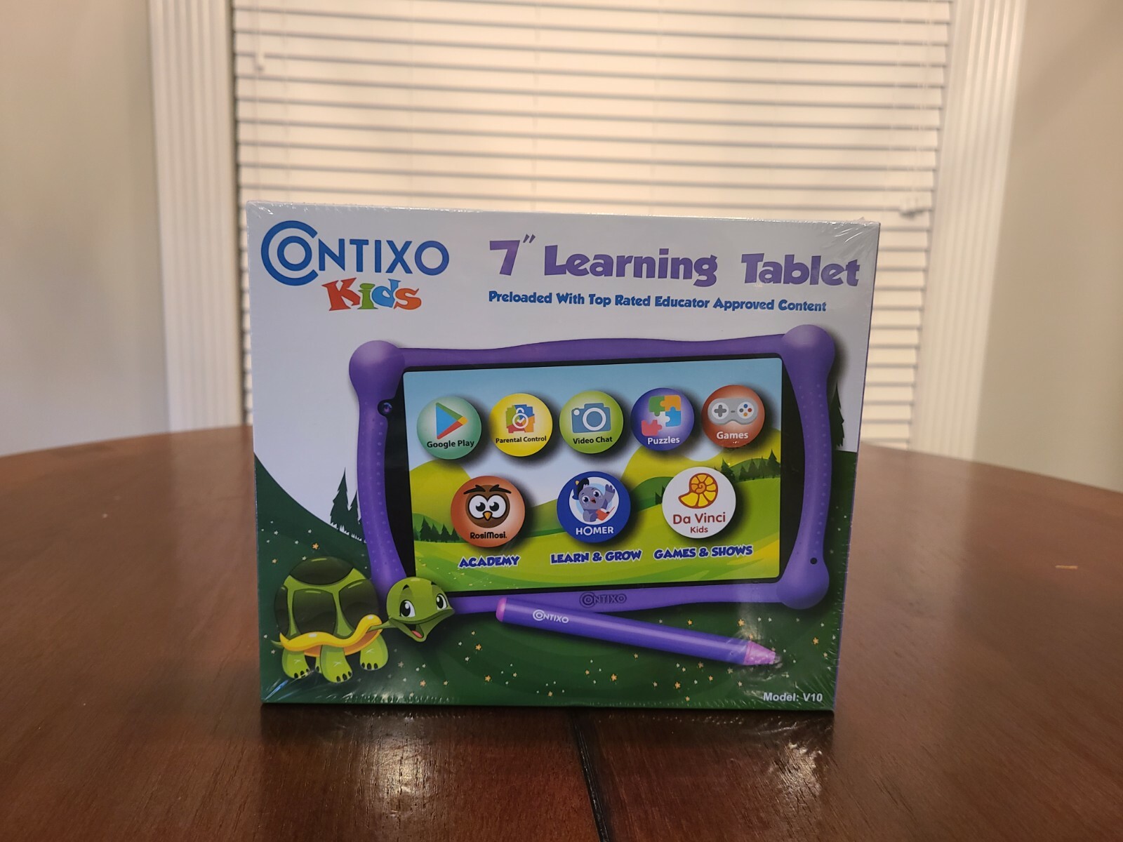 NEW SEALED CONTIXO KIDS 7inch learning tablet. Model v10 POPULAR purple COLOR