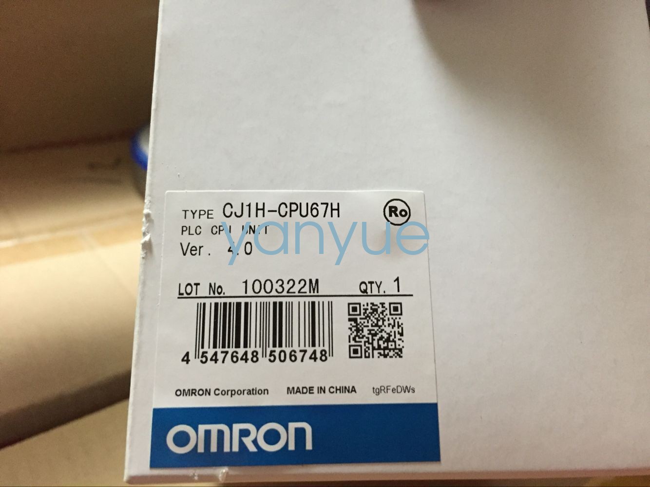 1PC New In Box OMRON CJ1H-CPU67H PLC CPU Unit module