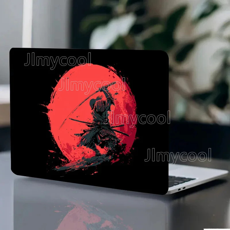 2 Pieces of Japanese Samurai Knife Design Laptop Sticker - Scratch-resistant