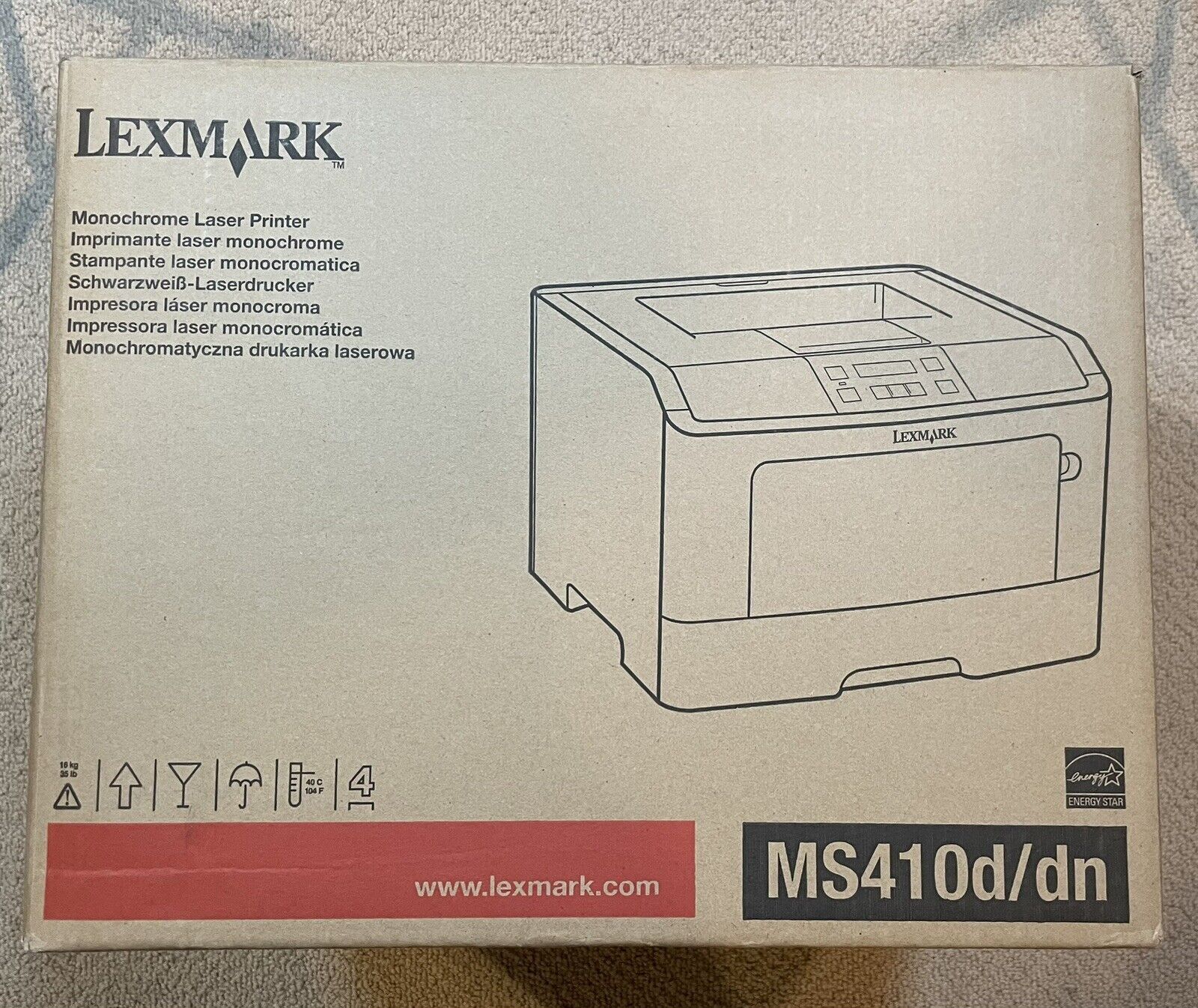 Lexmark MS410D/DN BNIB Workgroup Office Monochrome Laser Printer