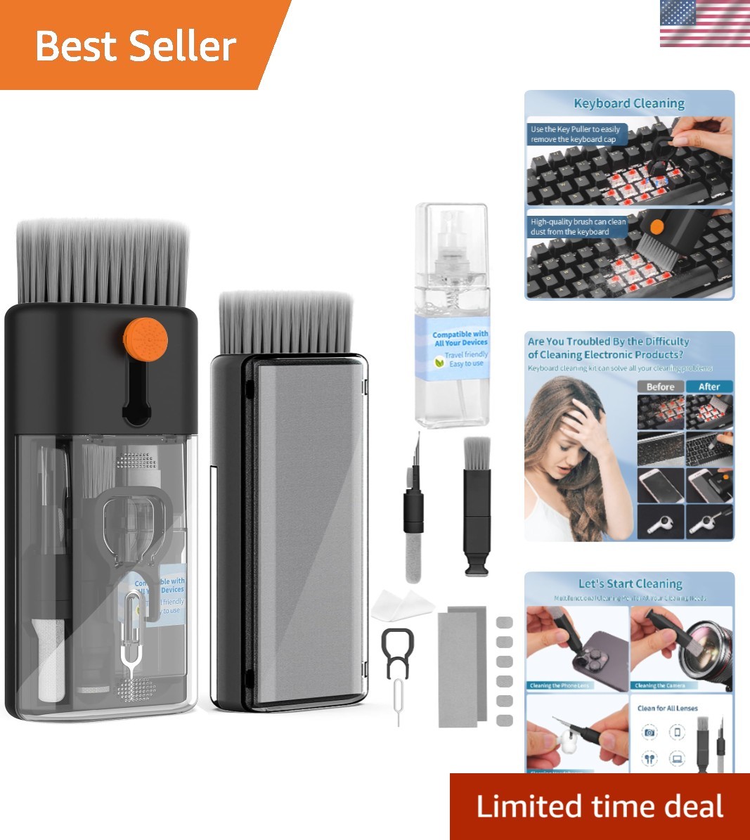 Keyboard Cleaner for Laptop, MacBook, Tablet, Multi-Function Cleaning Kit | I...