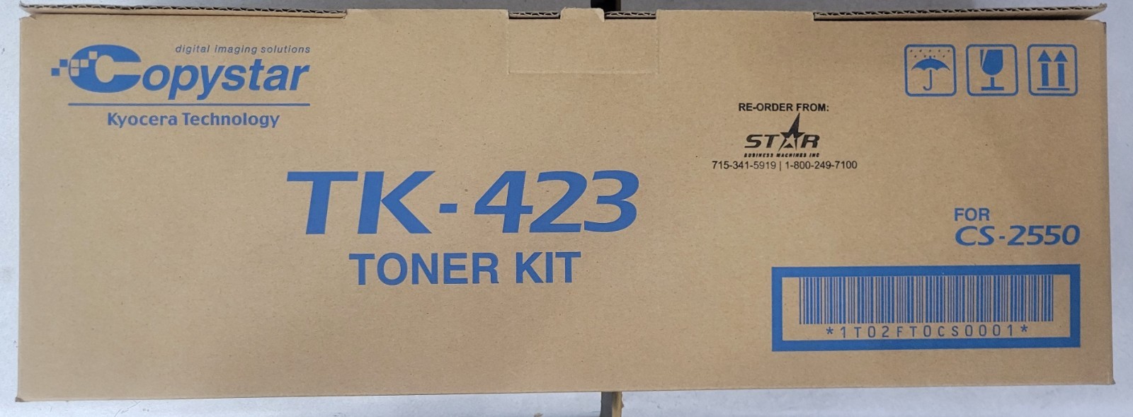 NEW Copystar ( Kyocera) TK-423 ( tk-421 )  1T02FT0CS0  Black Toner Cartridge