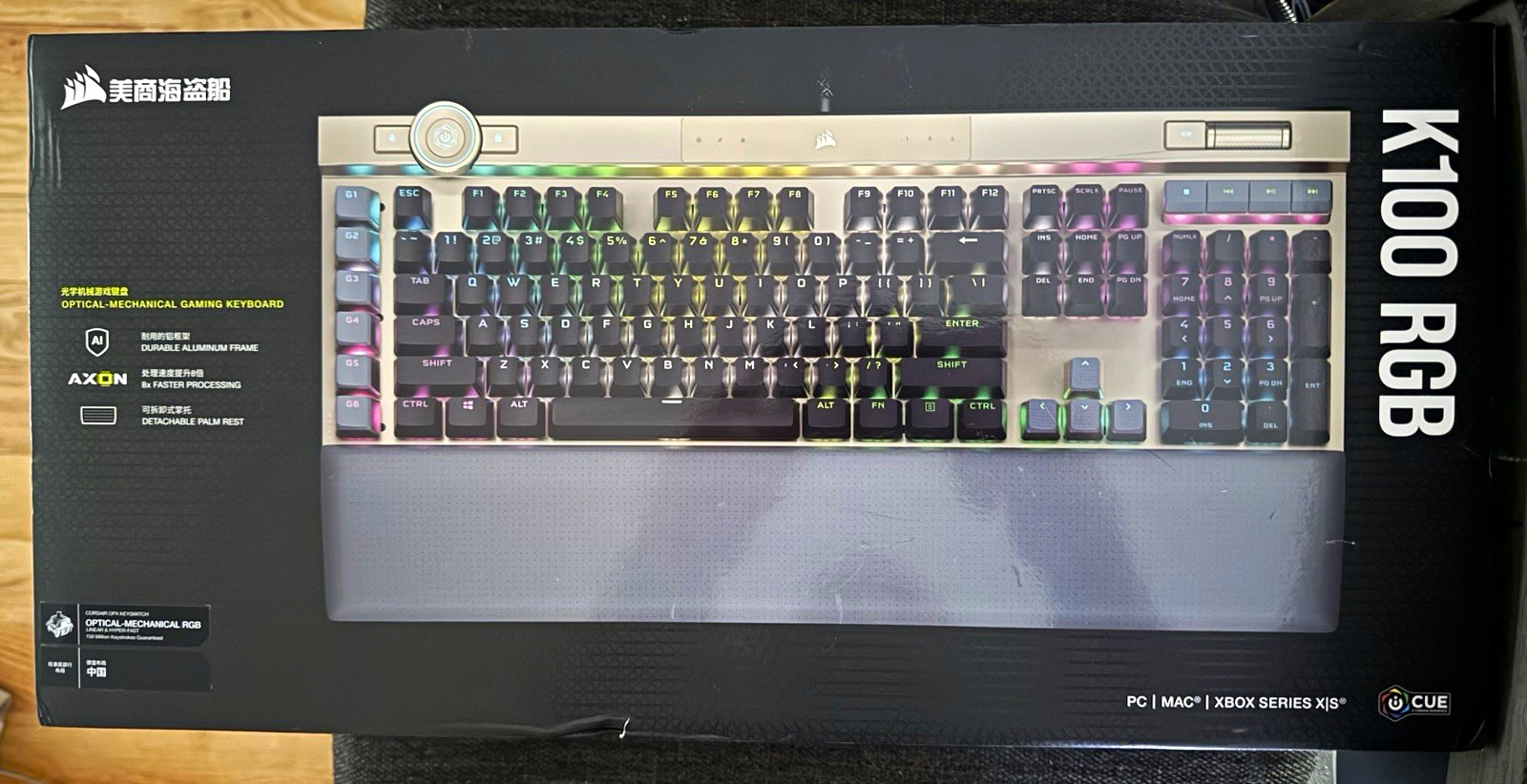 Corsair K100 MIDNIGHT GOLD LIMITED EDITION RGB Gaming Keyboard Wired USB 3.0