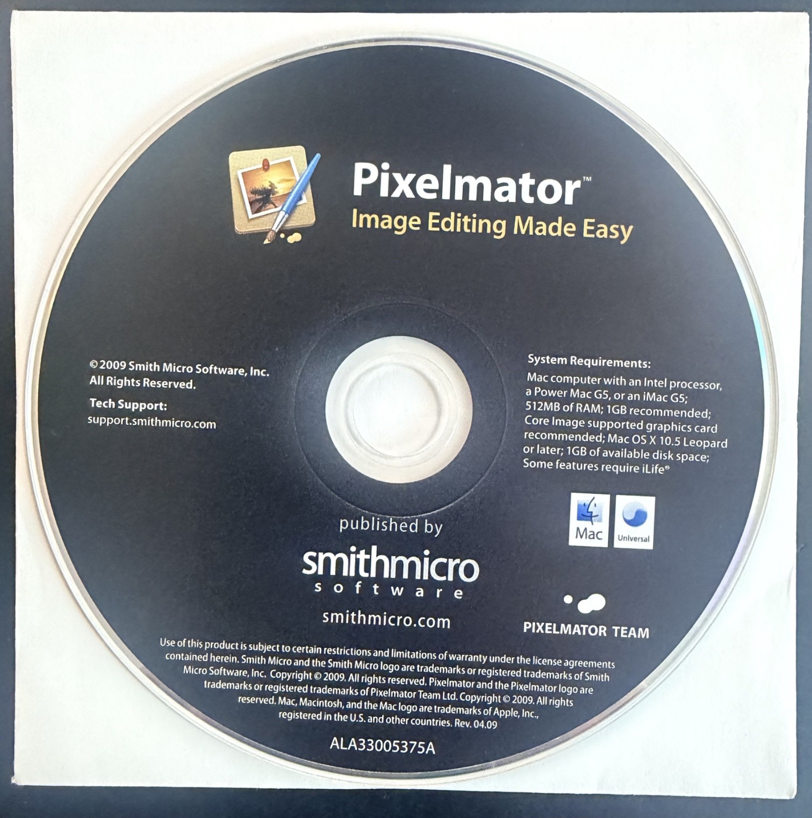 NEW PIXELMATOR for Mac CD by Smith Micro Software (2009)