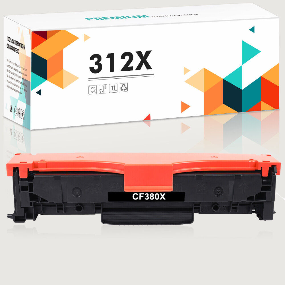 1PK 312A CF380X Toner Compatible With HP LaserJet Pro MFP M476nw M476dn Printer