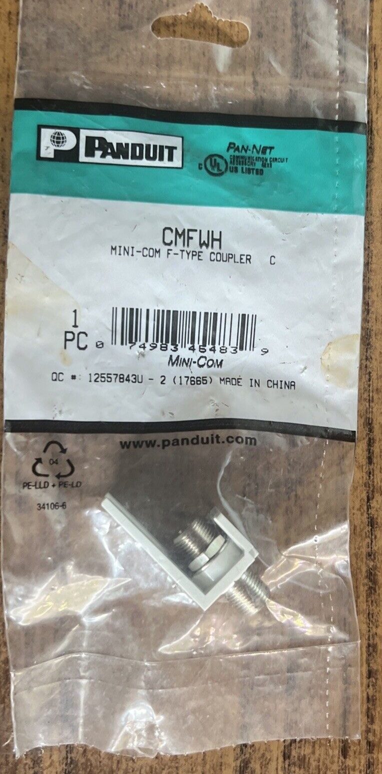 PANDUIT CMFWH MINI-COM F-TYPE COUPLER MODULE