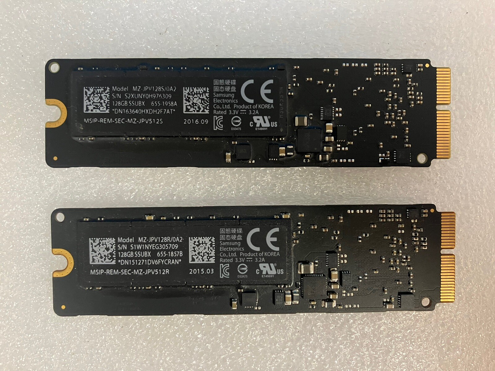 ~ 2x Samsung MZ-JPV128 128GB SSUBX