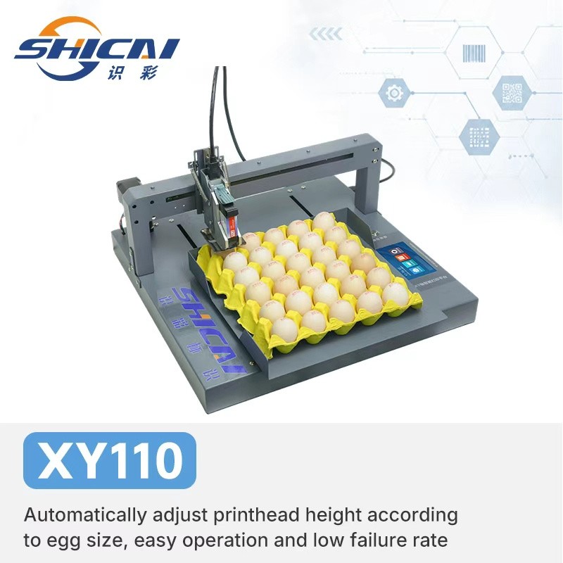 Automatic Tray Egg Inkjet Printer for Printing Serial Number on Poultry Eggs