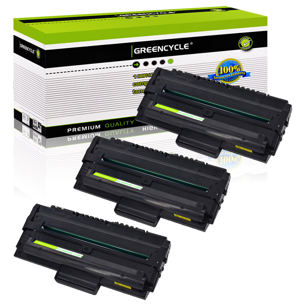 GREENCYCLE 3PK SCX4200 Black Toner Cartridges Compatible with Samsung SCX-4200 S