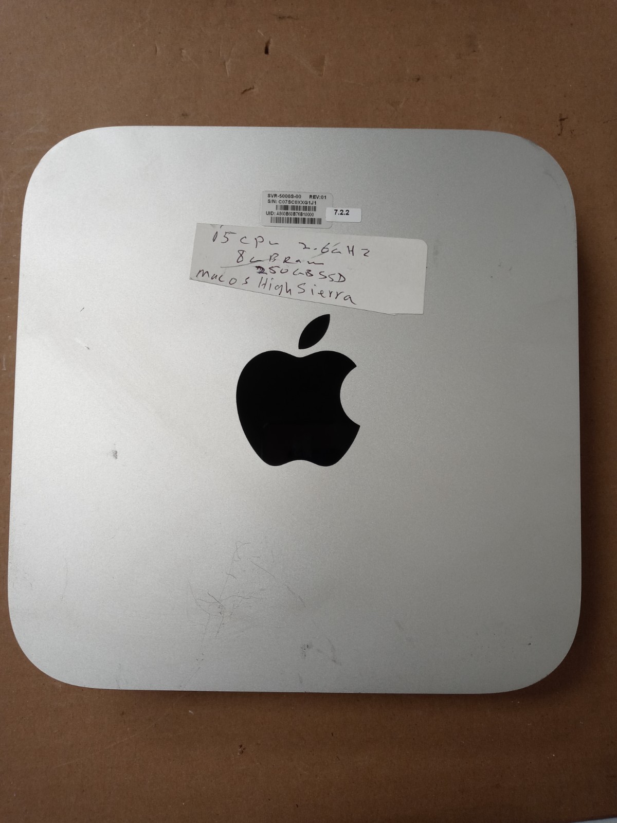 Late 2014 Apple Mac mini A1347 i5 2.6 GHz 8GB RAM 256GB SDD Silver
