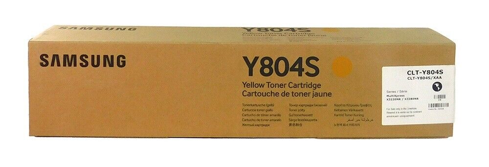 Samsung CLT-Y804S Yellow Toner Cartridge Genuine New in Box