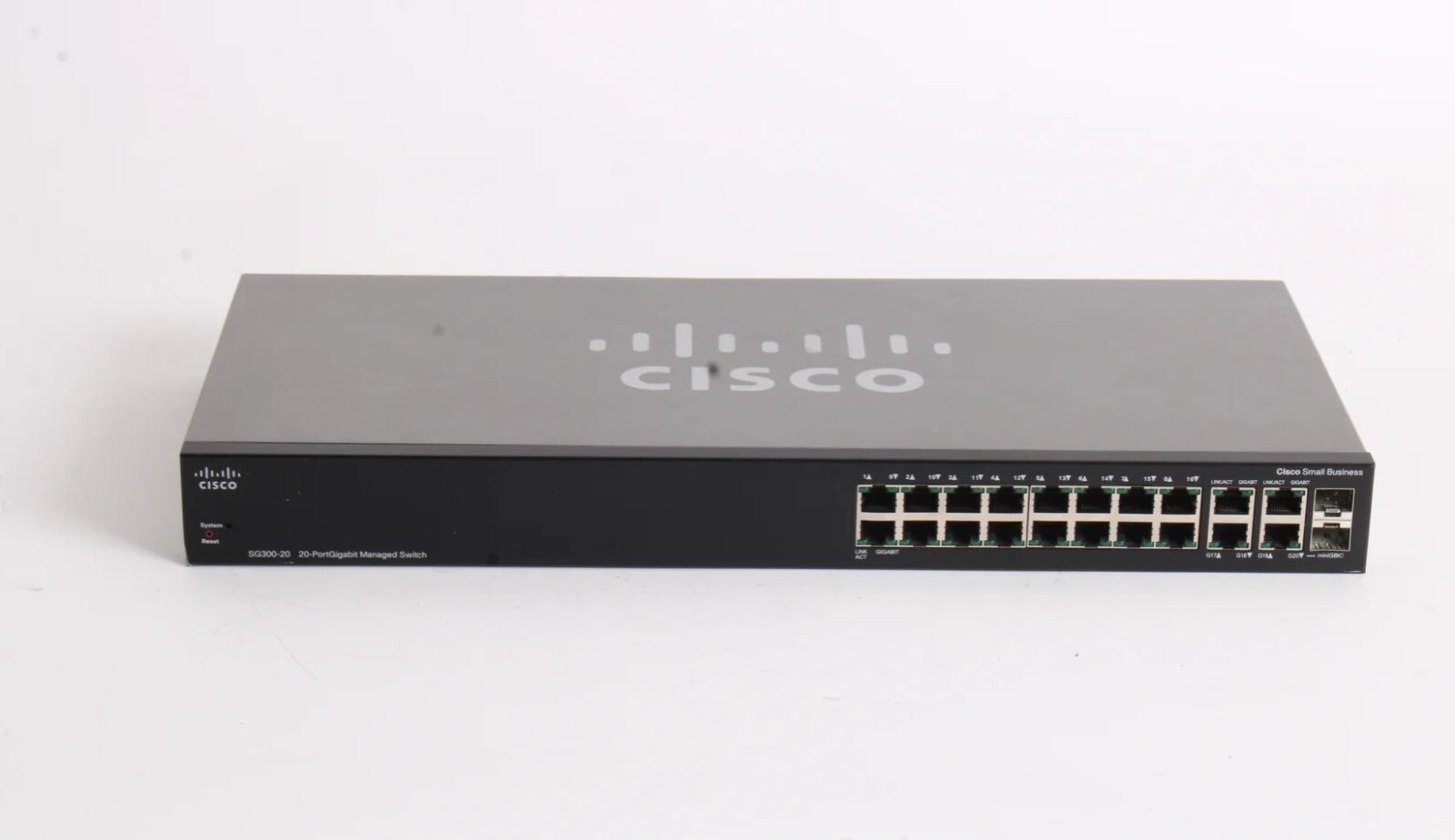 Cisco SG300-20 20-Port Managed Switch SRW2016-K9 V01 with Rack Ears