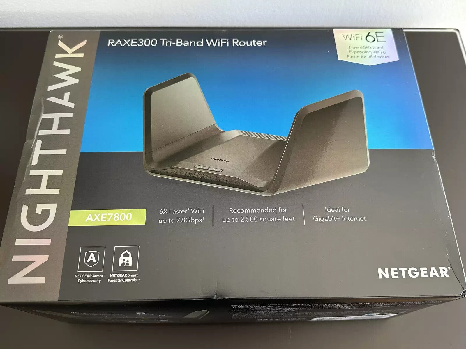 NETGEAR Nighthawk RAXE300 Tri-Band WiFi 6E Router (AXE7800)