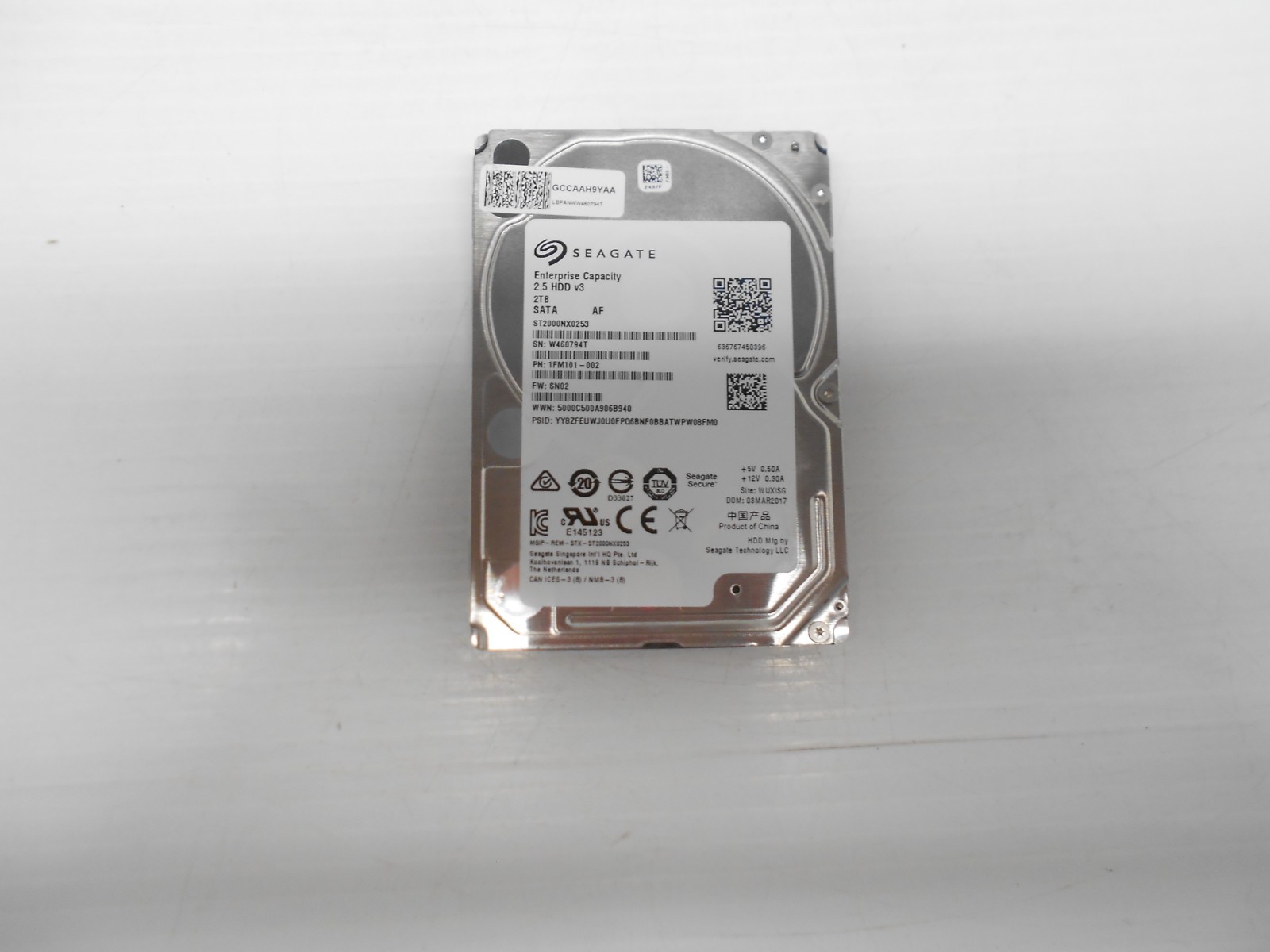 Seagate 2TB SATA 2.5" PC Desktop Server Storage Hard Drive ST2000NX0253 Dell HP