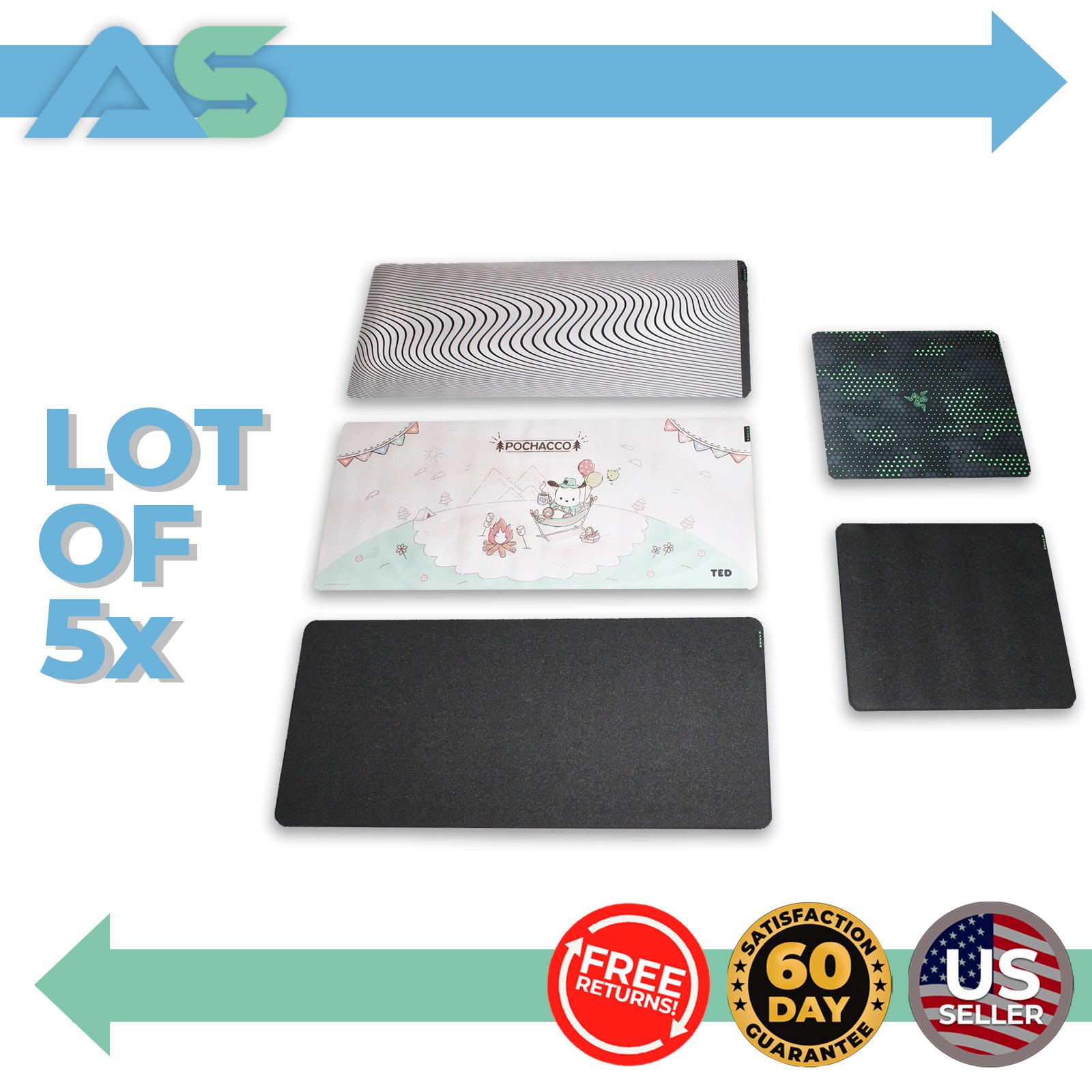 Lot of 5 Razer 🐍 Strider LARGE & XXL Size Gaming Mouse Mat | Multiple Models