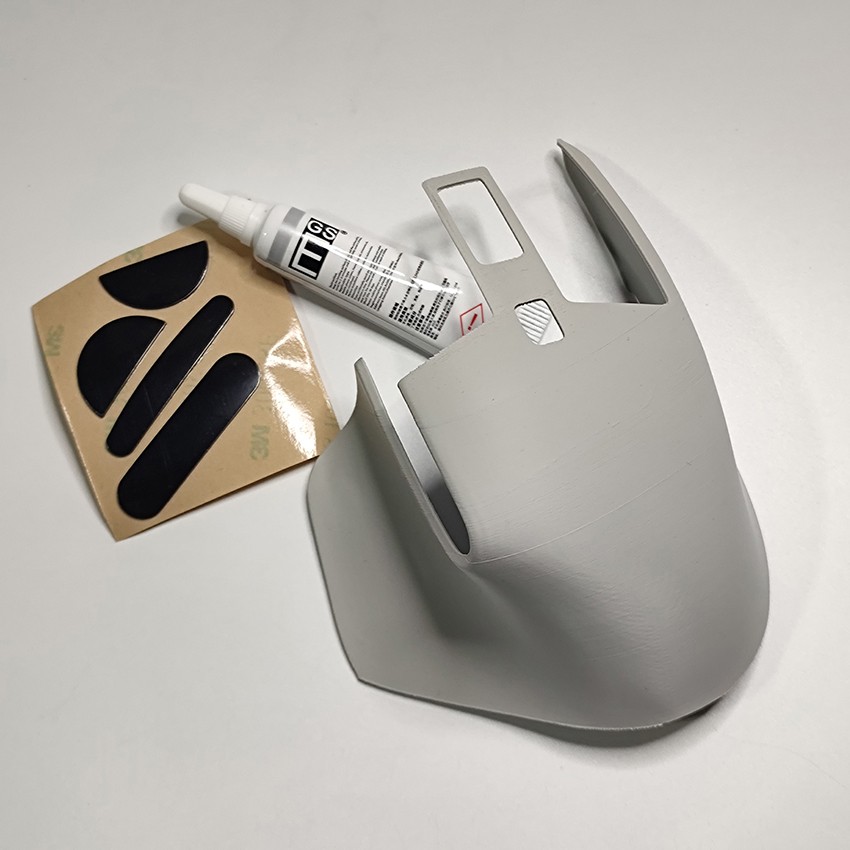 Wireless Mouse Top Shell Cover + Mouse Feet Pad For Logitech MX MASTER3 MASTER3S