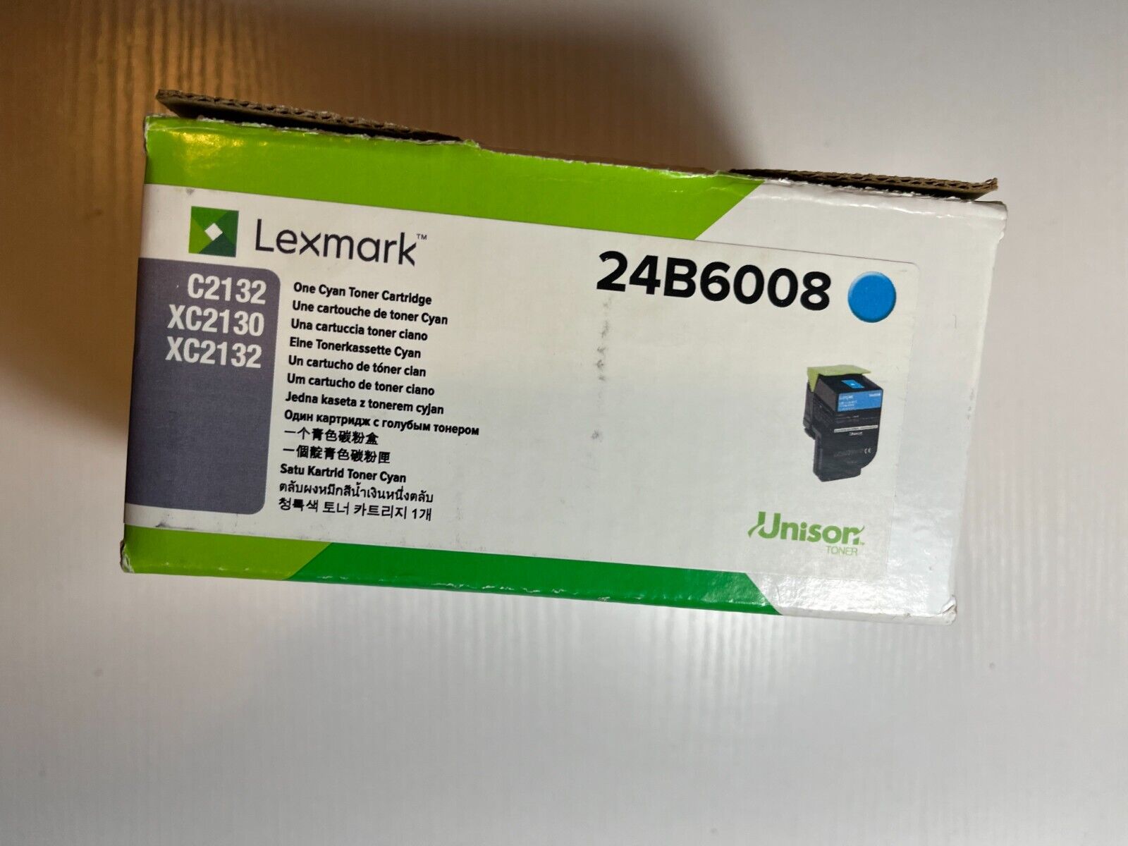 Lexmark 24B6008 C2132 XC2130 XC2132 Toner Cartridge, Cyan