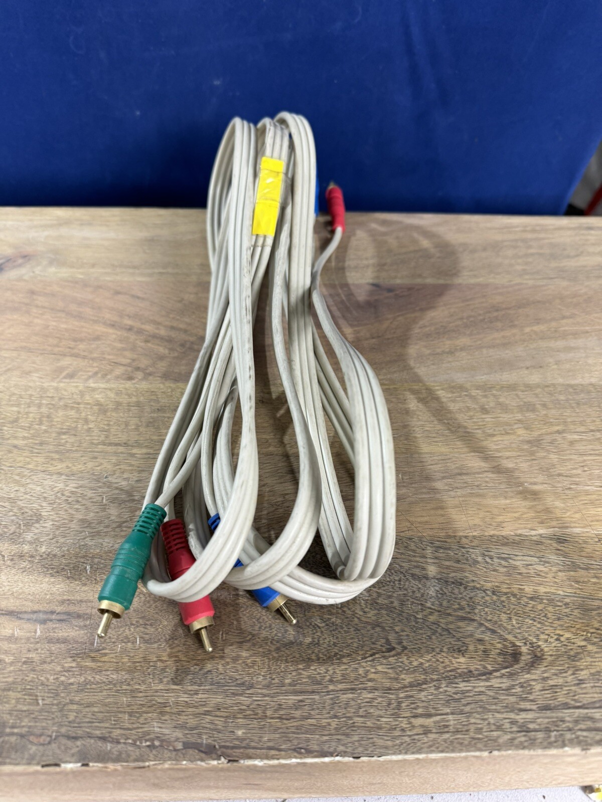 Composite AV 3 RCA Cable Blue Green Red (Video) Male To Blue Green Red Male VGUC