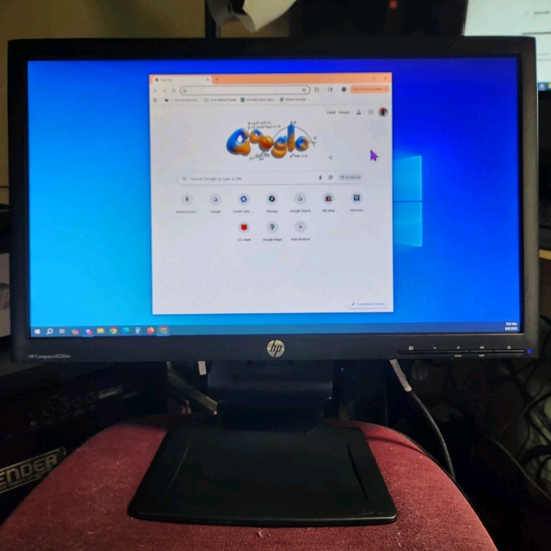 HP LA2206X Hstnd-3191-A(B) 21.5" LCD Color Monitor Black w/Stand Displayport Hp1