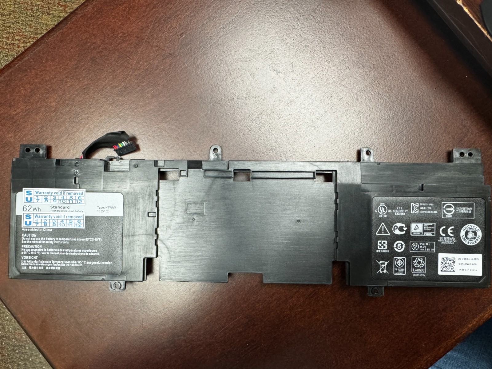 N1WM4 New 62Wh Laptop Battery for Alienware 13 R1 R2 13.3"