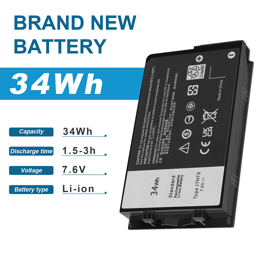✅LOT J7HTX 7XNTR Battery For Dell Latitude 7202 7212 Rugged Extreme Tablet Serie