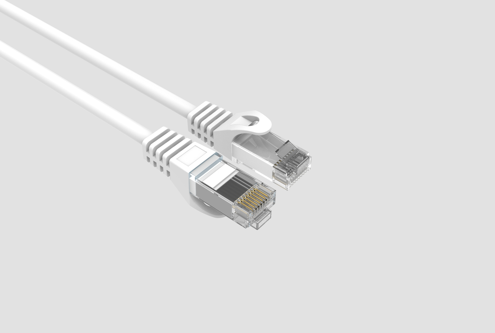 CAT6 Slim Ethernet Patch Cable White 2FT 50 PACK