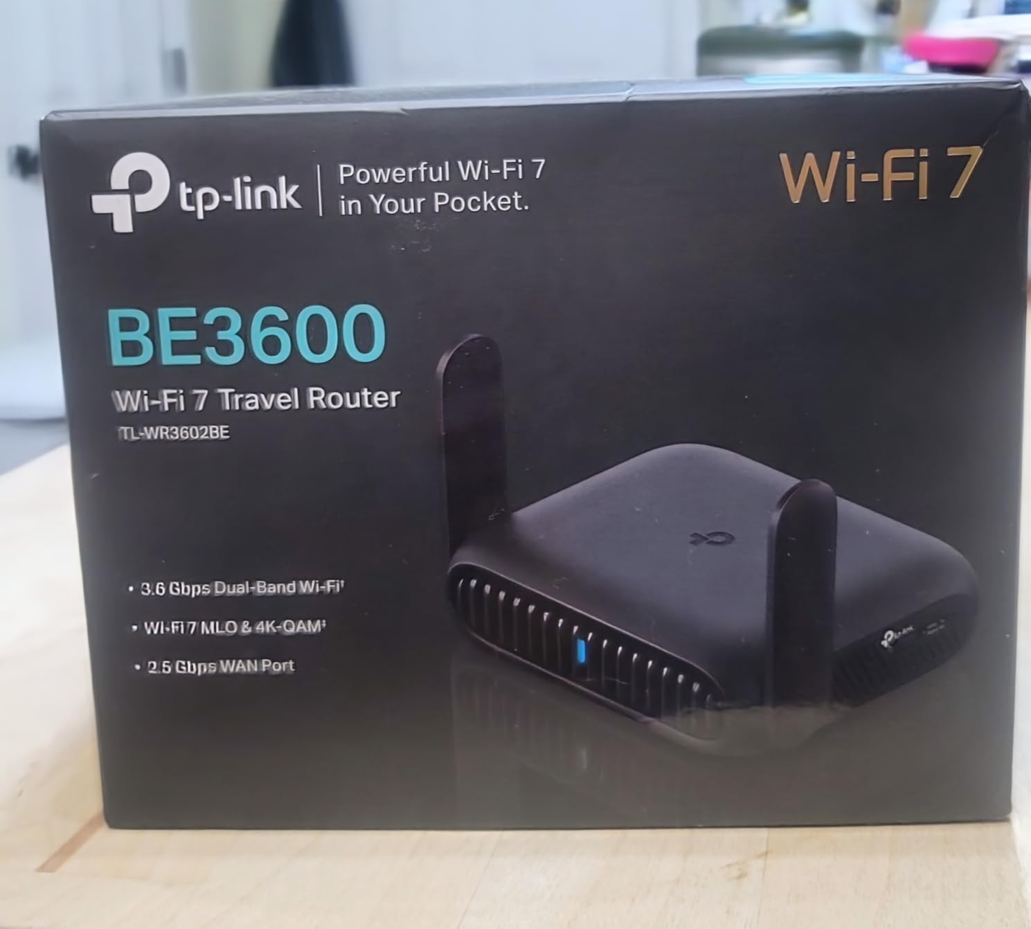 Roam 7 BE3600 Wi-Fi 7 Portable Travel Router Dual-Band, 2.5G Port, USB 3.0