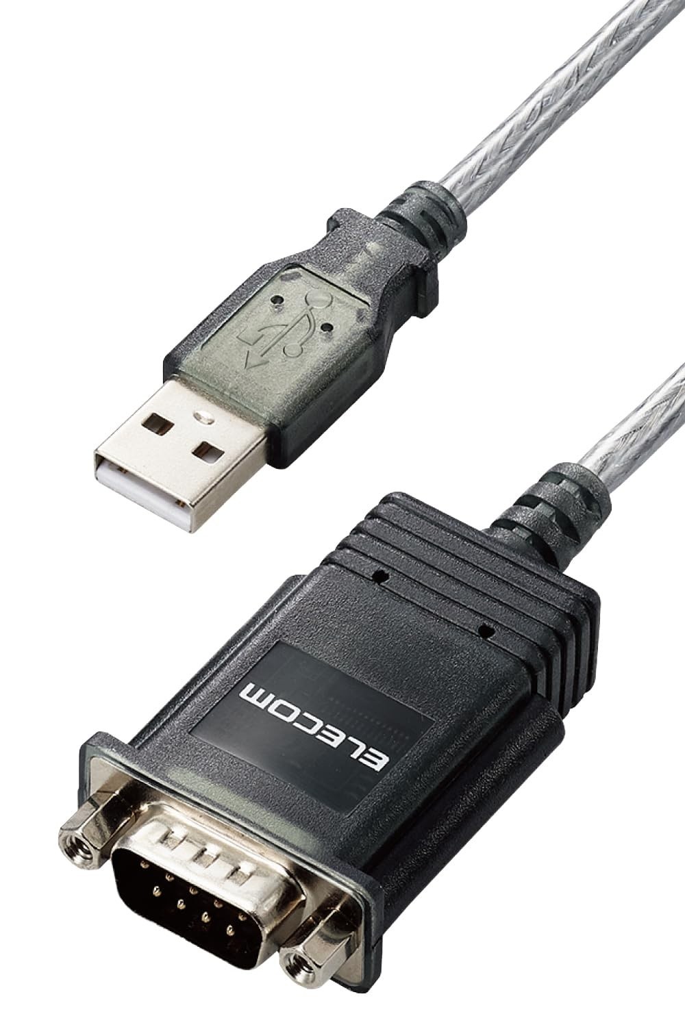 ELECOM RS-232C to USB Conversion Cable USB-A & D-Sub 9-pin 50cm Graphite UC-SGT2