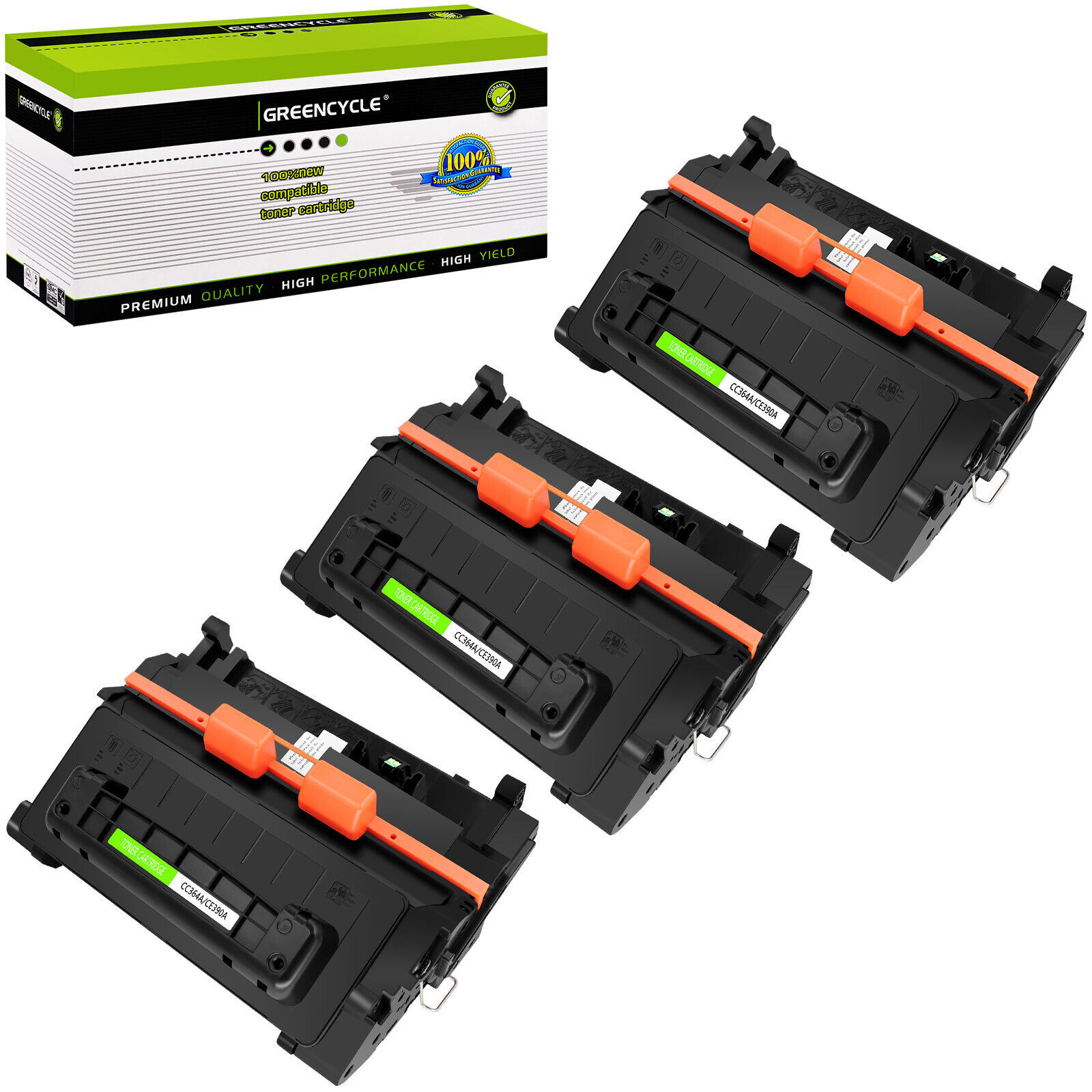 3PK CC364A 64A Toner Cartridge Compatible for HP LaserJet P4515N P4515X P4515XM