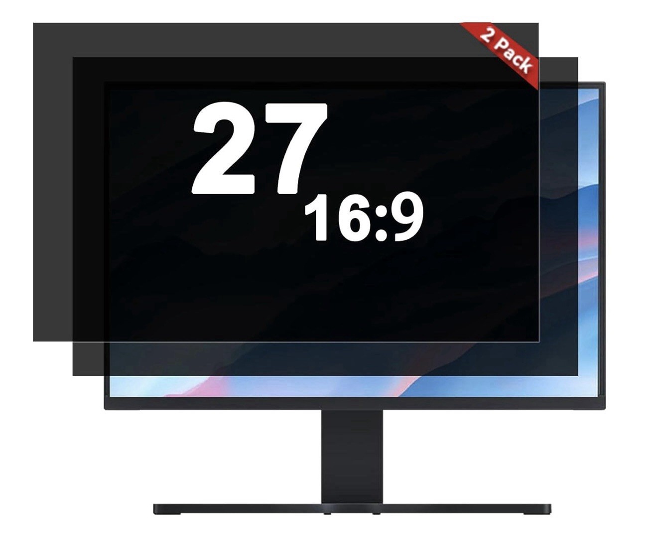 2 PACK 27 Inch Privacy Screen for Computer Monitor Aspect Ratio 16:9 Anti Glare