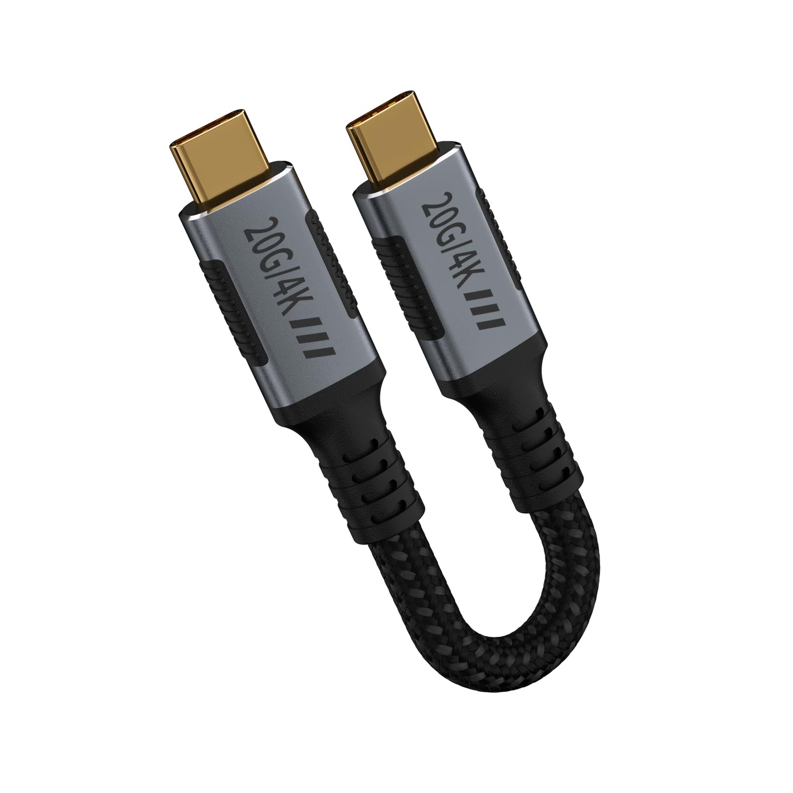 0.5FT USB C 3.2 Gen 2 Cable 20Gbps 240W PD3.1 Fast Charging 4K Video 6 Inch