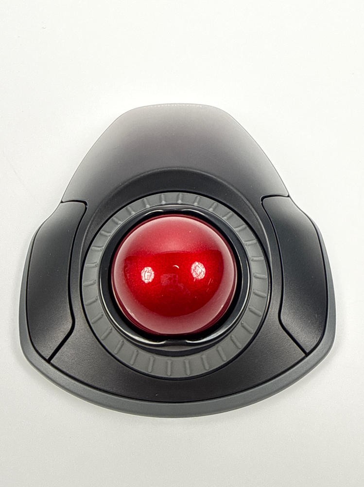 Kensington Orbit Wireless Trackball with Scroll Ring K70990WW Black Red