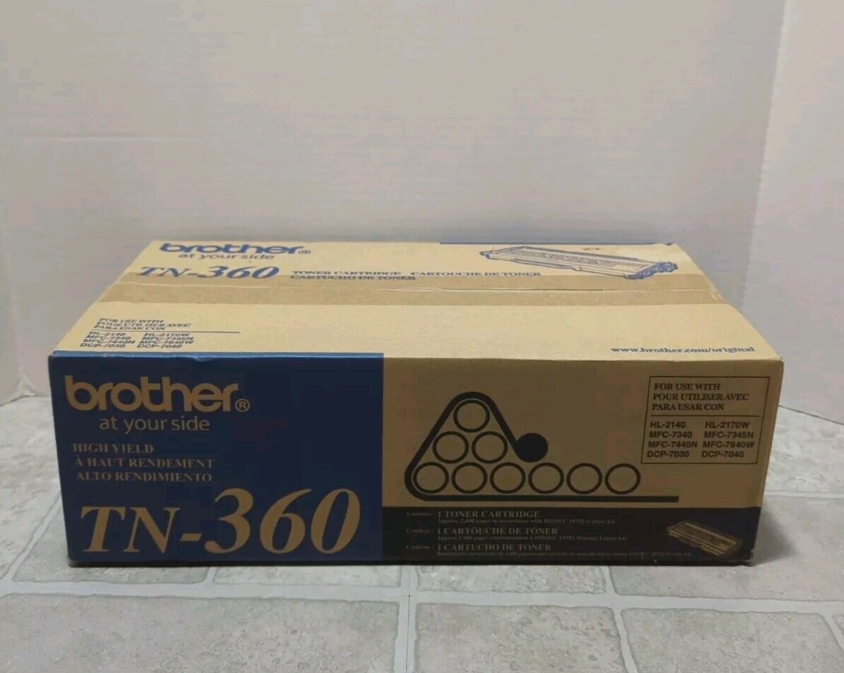 Genuine Brother TN-360 High Yield Toner Cartridge Black