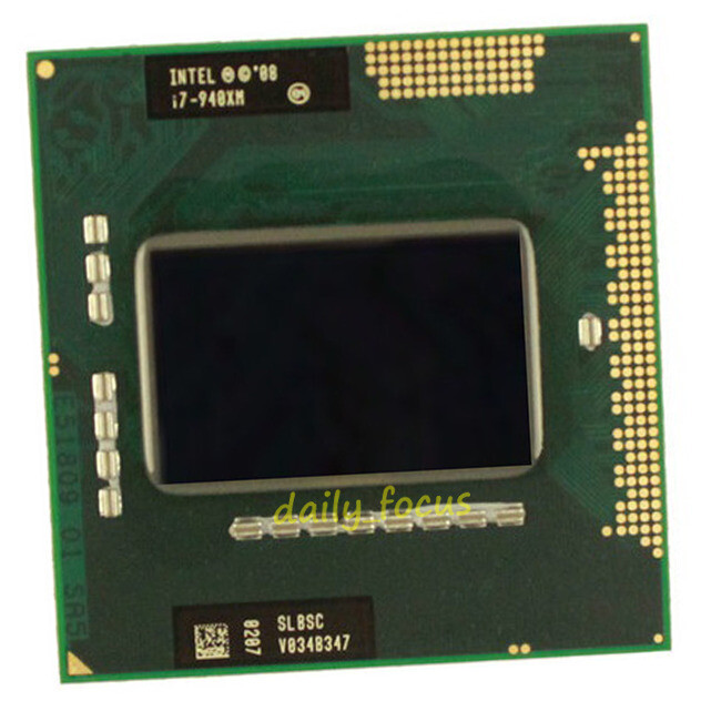 Intel Core i7-940XM 2.13 GHz Socket G1 4 cores  SLBSC CPU Processor 8 MB